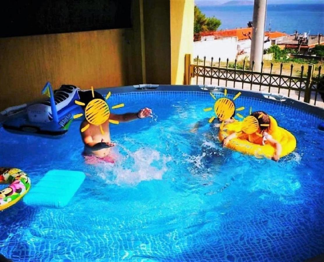 Villa "Eva" - Entire Beachfront Holiday Home - 4S Agia Marina (Attica) Exterior foto